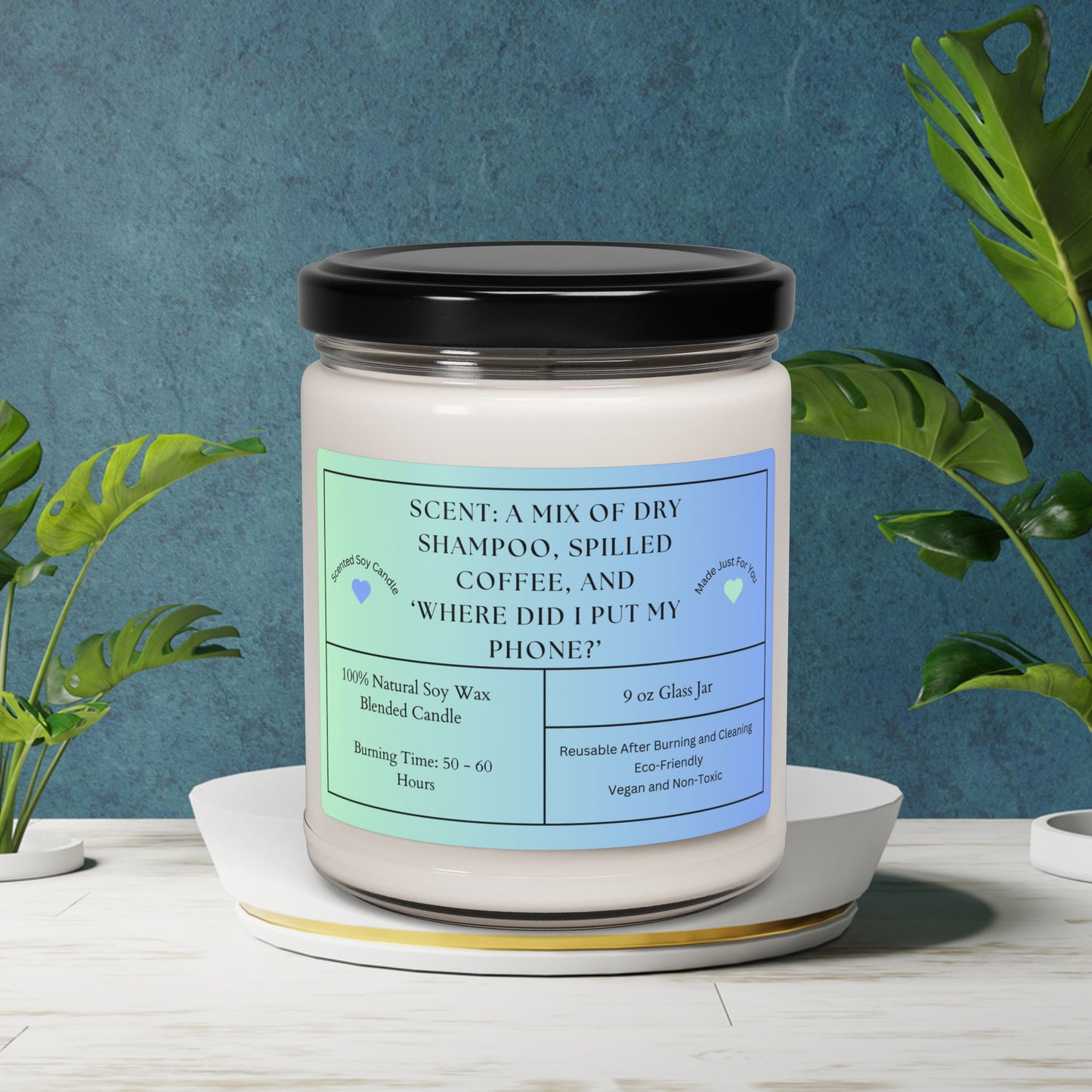 Scented Soy Candle - 9oz, Eco-Friendly Aromatherapy for Relaxation