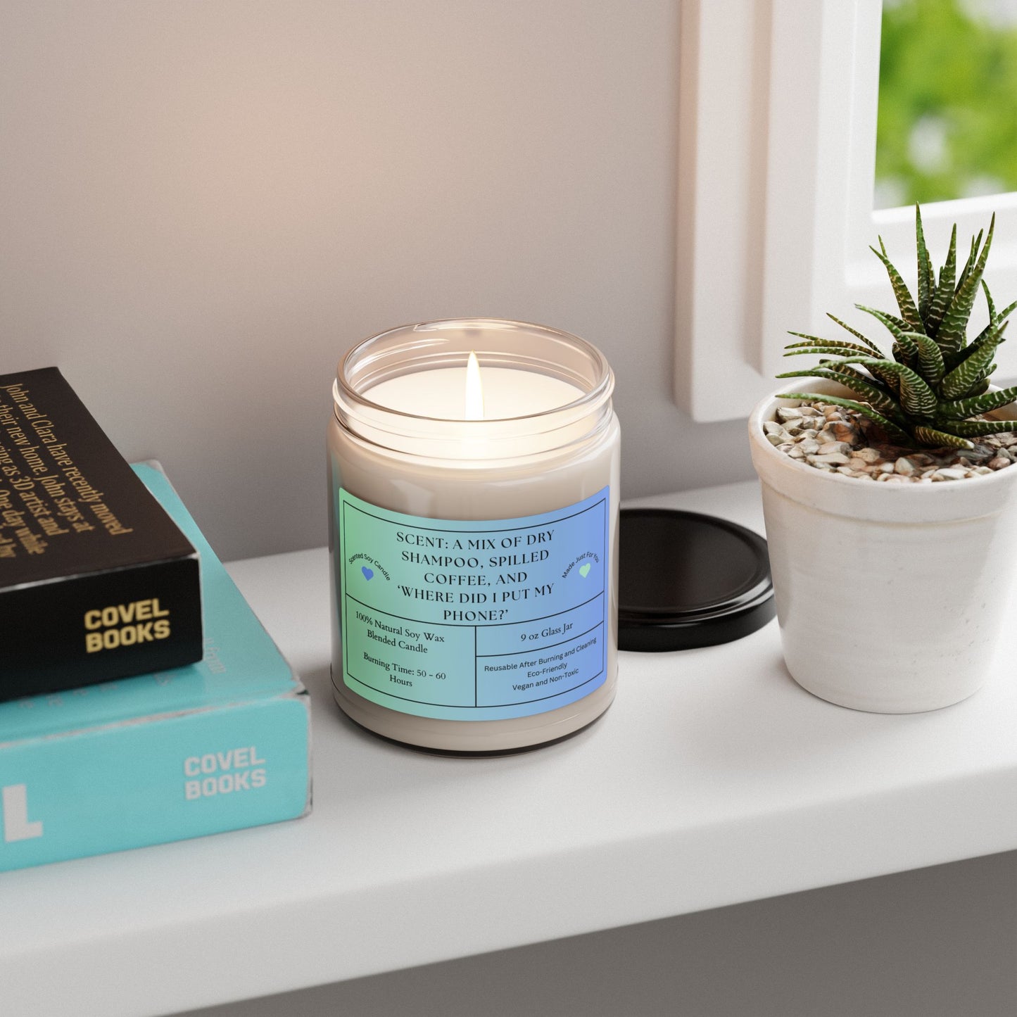 Scented Soy Candle - 9oz, Eco-Friendly Aromatherapy for Relaxation