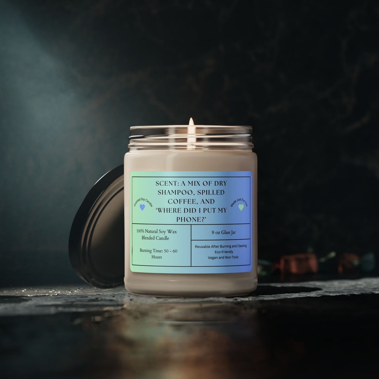 Scented Soy Candle - 9oz, Eco-Friendly Aromatherapy for Relaxation