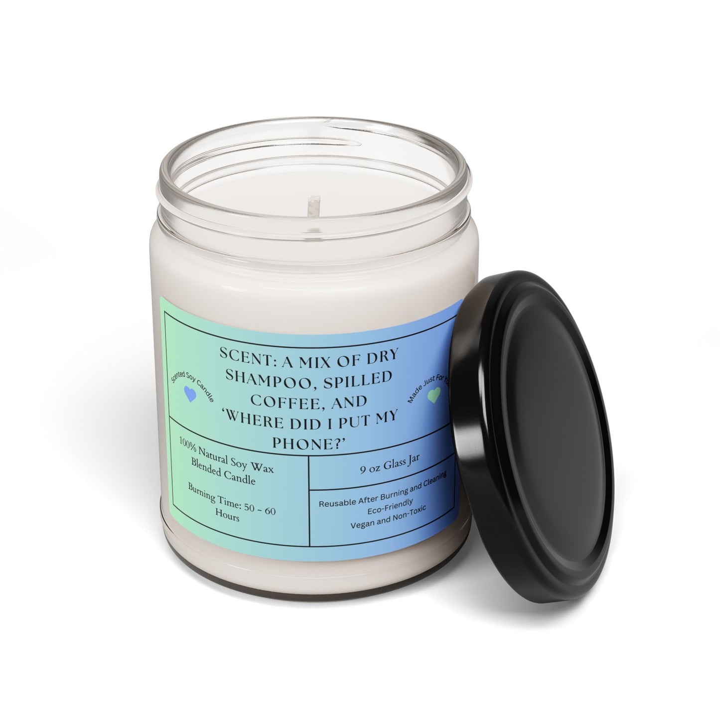 Scented Soy Candle - 9oz, Eco-Friendly Aromatherapy for Relaxation