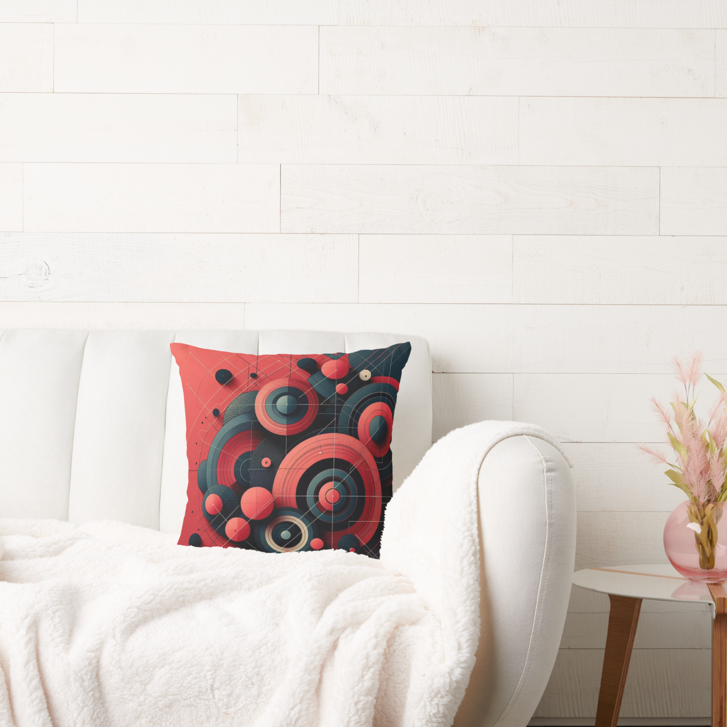 Bold Geometric Throw Pillow - Modern Home Decor