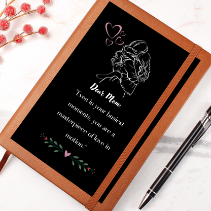 Vegan Leather Journal Love In Motion