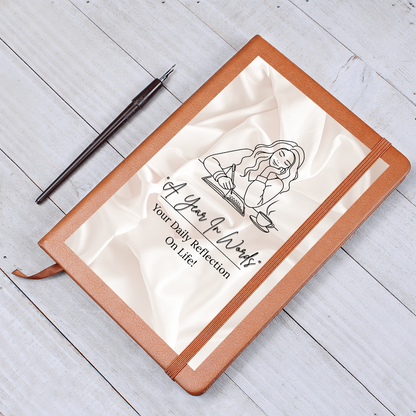 Vegan Leather Journal "A Year In Words"