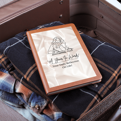 Vegan Leather Journal "A Year In Words"